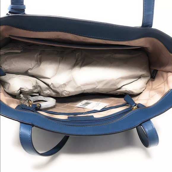 Whitney Large Leather Tote Bag | Michael Kors [US] NWT-MK-  whitey Lare top zip tote Lather cambray
